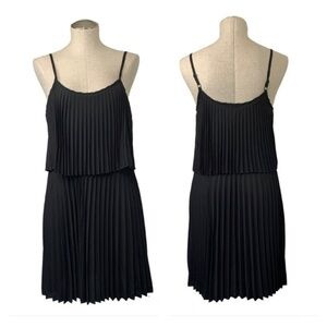 Charlotte Russe Plisse Cami Top Mini Dress - Black, Size Medium, NWT